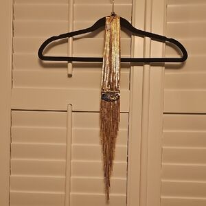 Elegant Gold Chain Necklace and Bracelet Set